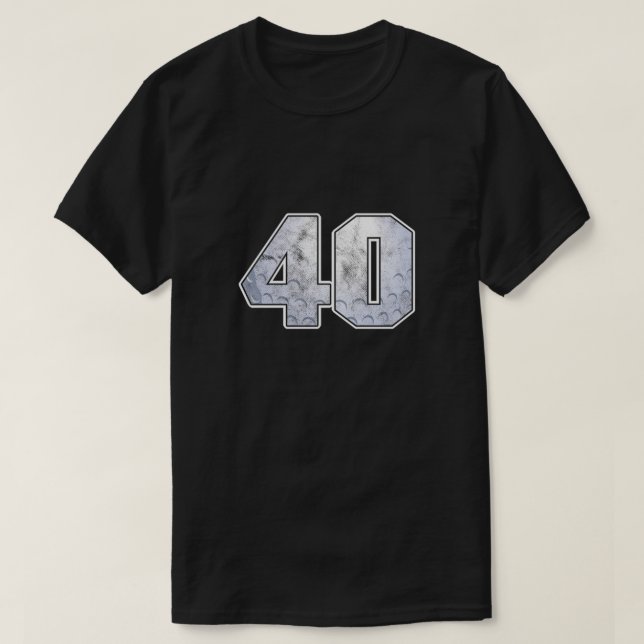 Golf Ball 40 th Birthday Celebration Sport Gift T-Shirt (Design Front)