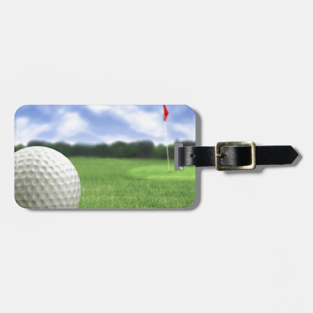 Golf Ball 4 Luggage Tag (Front Horizontal)