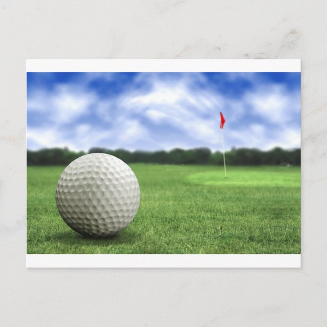 Golf Ball 4 Postcard (Front)