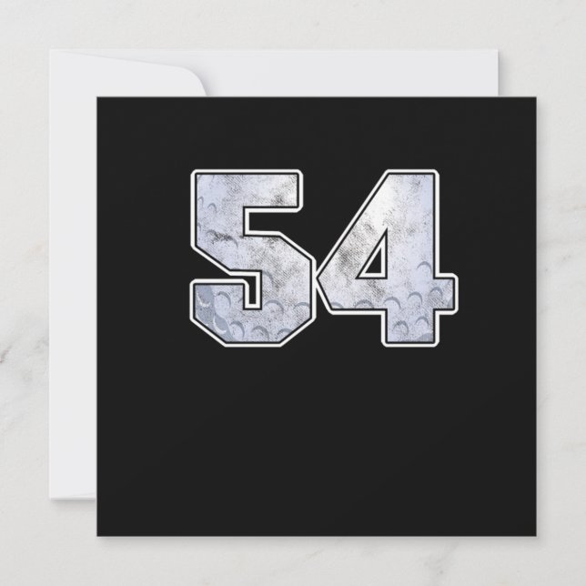 Golf Ball 54 th Birthday Celebration Sport Gift Invitation (Front)