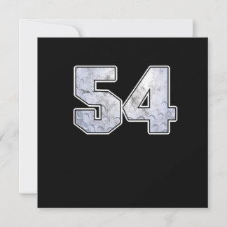 Golf Ball 54 th Birthday Celebration Sport Gift Invitation
