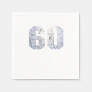 Golf Ball 60 th Birthday Celebration Sport Gift Napkin