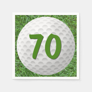 Golf Ball 70th Birthday  Napkins