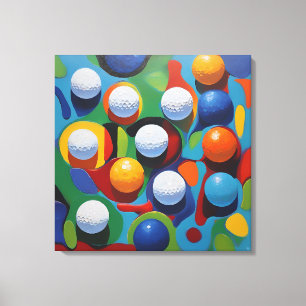 Golf Ball Abstract Canvas Print