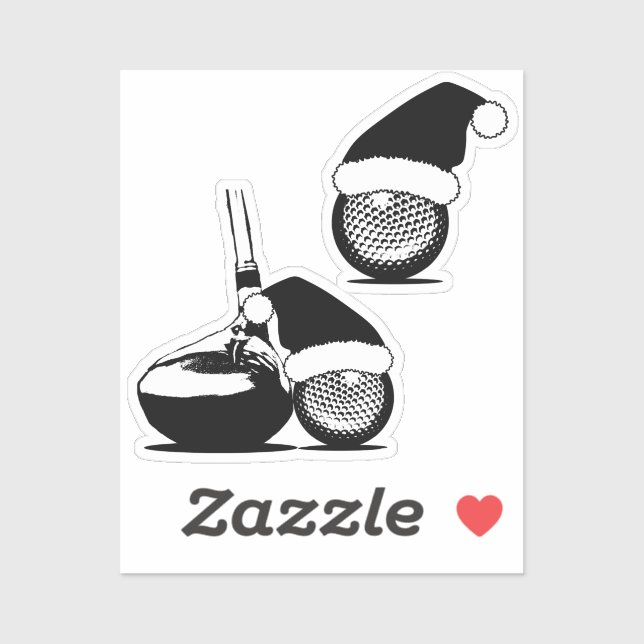 Golf Ball and Golf Club Christmas (Sheet)