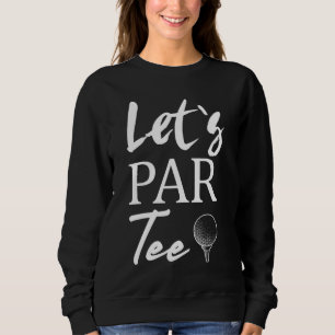 Golf Ball and Golfing Let's Par Tee