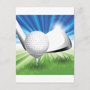 Golf Ball and Tee Invitations