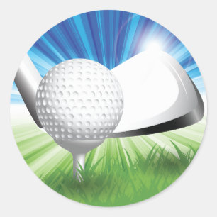 Golf Ball and Tee Stickers