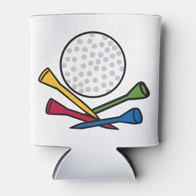 Golf Ball and Tees Can Cooler (Front)