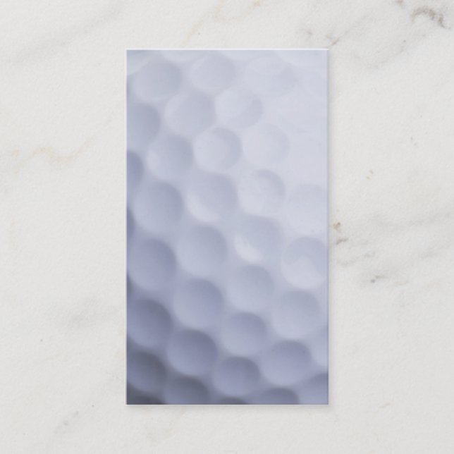 Golf Ball Background Customised Template Business Card (Front)