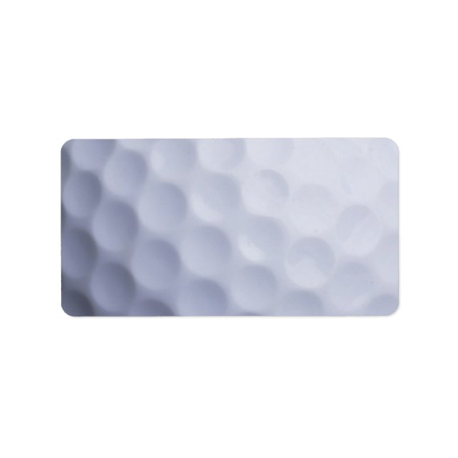 Golf Ball Background Customised Template Label (Front)