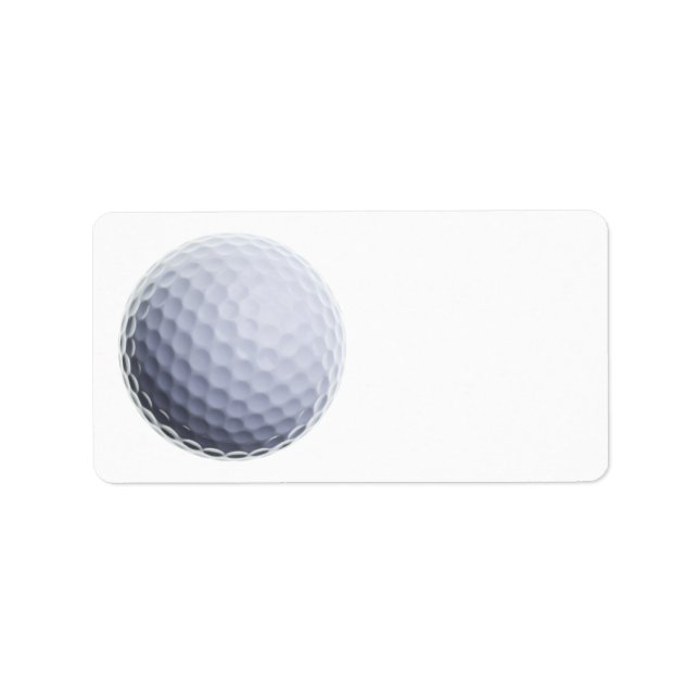 Golf Ball Background Customised Template Label (Front)