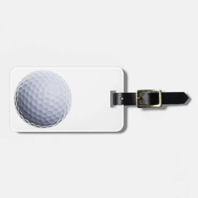 Golf Ball Background Customised Template Luggage Tag (Front Horizontal)