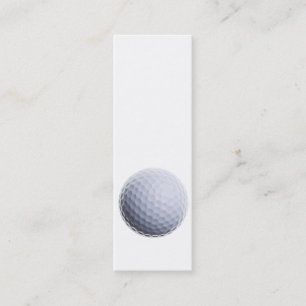 Golf Ball Background Customised Template Mini Business Card