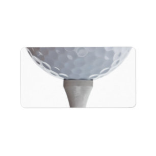 Golf Ball Background - Golfing Sports Template Label