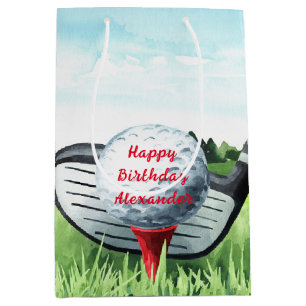 Golf Ball Birthday Small Gift Bag