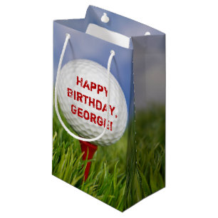 Golf Ball Birthday Small Gift Bag