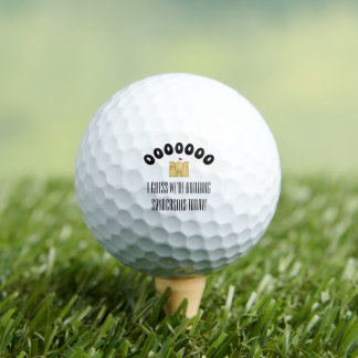 Golf Ball “Building Sandcastles” Golfer Gift Funny