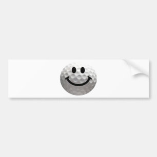 Golf ball bumper sticker