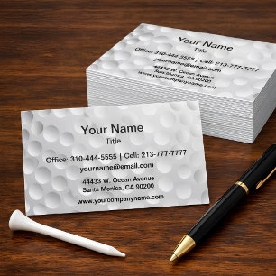 Golf Ball Business Card
