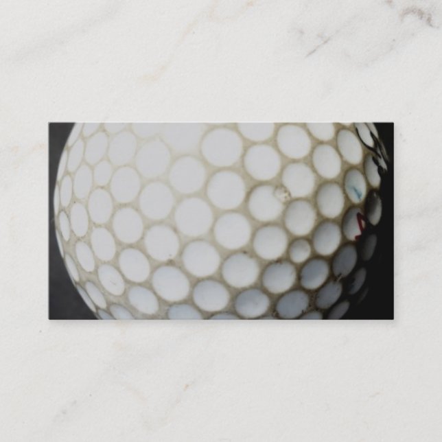 golf ball business card template (Front)