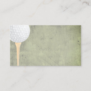 golf ball business card template distressed style