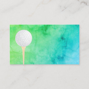 golf ball business card template double sided