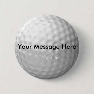Golf Ball Button - add your message
