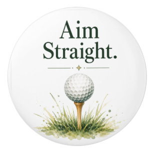 Golf ball  ceramic knob