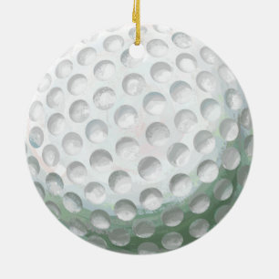 Golf Ball Ceramic Tree Decoration