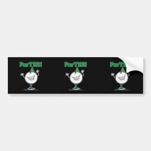Golf Ball Character ParTEE! Bumper Sticker