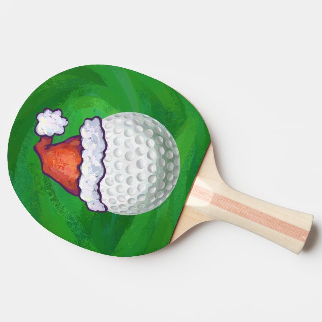 Golf Ball Christmas Hats Ping Pong Paddle (Side)