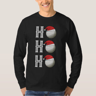 Golf Ball Christmas Santa Hat Golfing Party Gift f T-Shirt