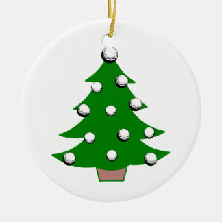 Golf Ball Christmas Tree Ceramic Tree Decoration