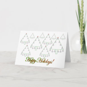 Golf Ball Christmas Tree Farm Card