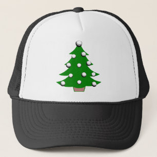 Golf Ball Christmas Tree Trucker Hat