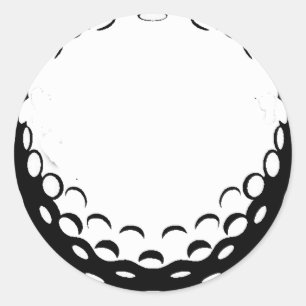 GOLF BALL CLASSIC ROUND STICKER