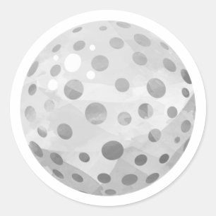 Golf Ball Classic Round Sticker