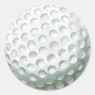 Golf Ball Classic Round Sticker