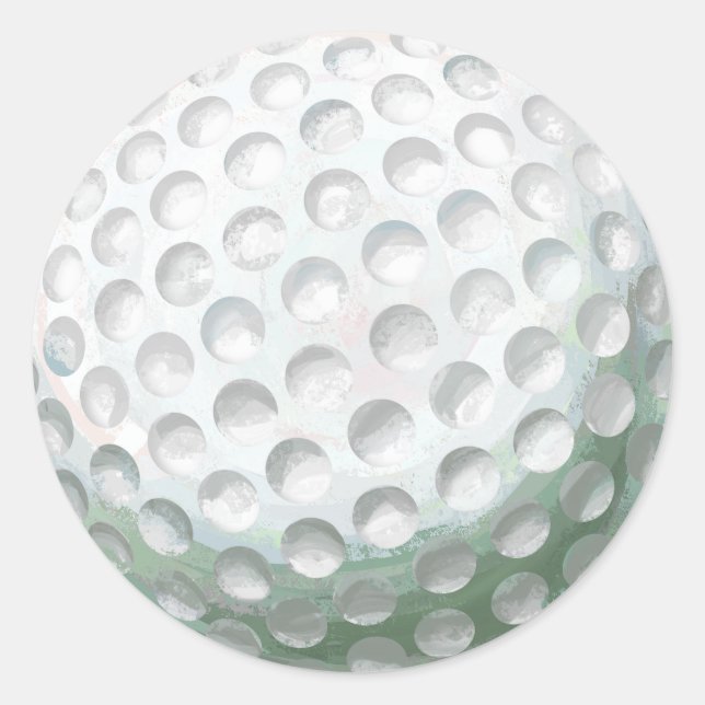 Golf Ball Classic Round Sticker (Front)