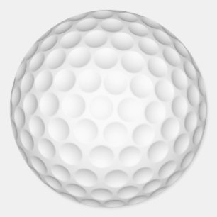 Golf Ball Classic Round Sticker