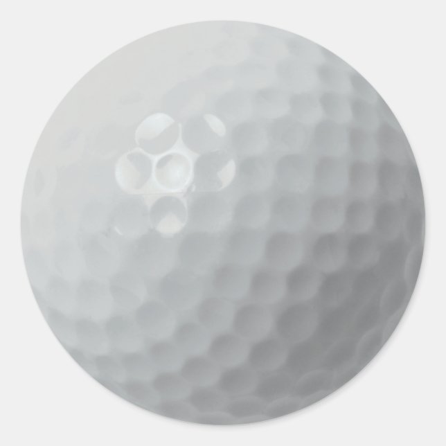 GOLF BALL CLASSIC ROUND STICKER (Front)