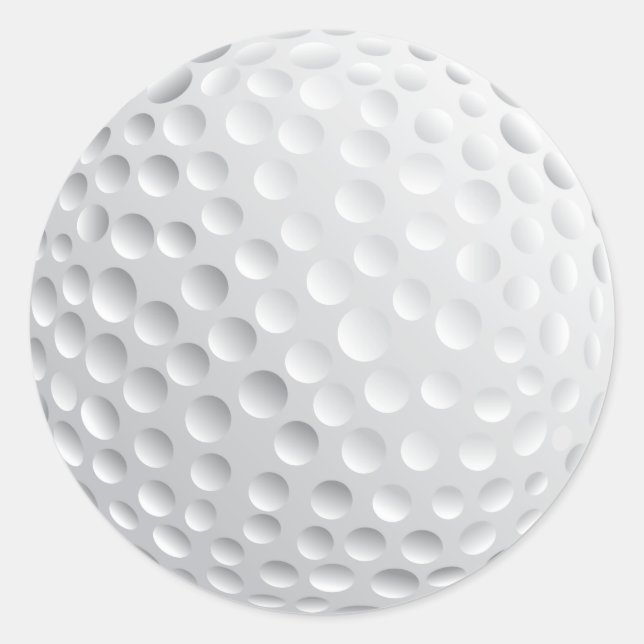 Golf Ball Classic Round Sticker (Front)
