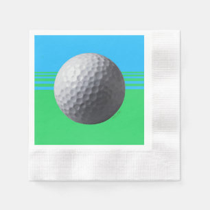 Golf Ball cocktail coined paper napkins