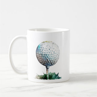 golf ball coffee mug