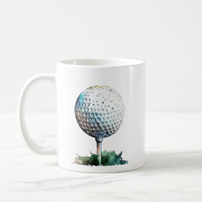 golf ball coffee mug (Left)
