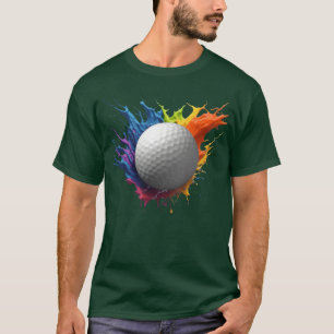 Golf ball colorful design ideal gift for golf fans T-Shirt