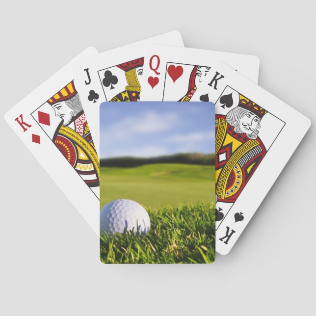 Golf Ball Course Playing Cards (Back)