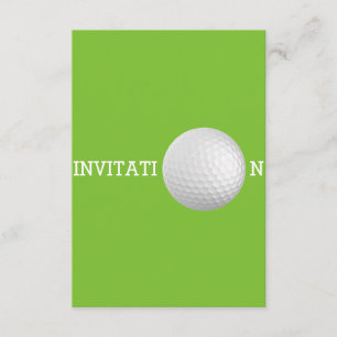 Golf Ball Custom 12.7 cm x 8.9 cm  Invitations