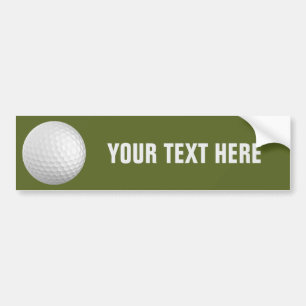 Golf Ball custom bumpersticker Bumper Sticker